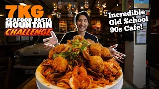 7KG SEAFOOD PASTA MOUNTAIN EATING CHALLENGE! | UNDEFEATED TEAM PASTA EATING CHALLENGE DONE SOLO?!