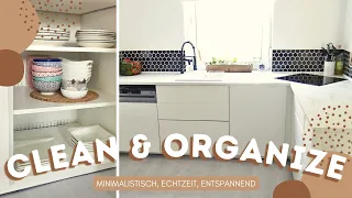 🍂 CLEAN & ORGANIZE 🍂 Putze & organisiere meine Küche mit mir 🍂 aesthetic and satisfying 🍂