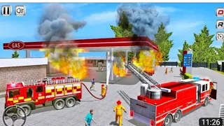 Real Fire Truck Driving Simulator FireFighting #11 - Tampa Fire Department Truck - Android Gameplay