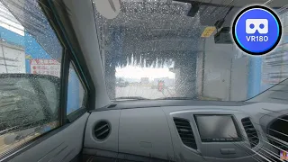 Move in VR180 Experience an amazing car wash in VR 8K Video Beware of VR Sickness