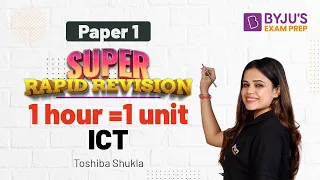 UGC NET ICT Complete Revision for UGC NET Paper 1 By Toshiba Ma'am