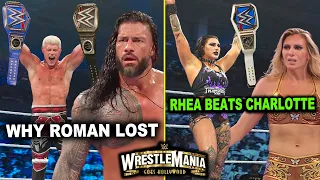 WWE WrestleMania 39 ALL LOSERS REVEALED For Every PPV Match - Roman Reigns & Charlotte Flair Lose