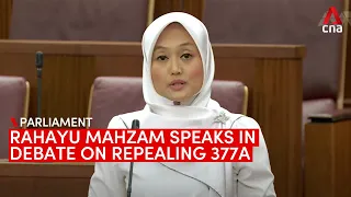 Rahayu Mahzam speaks in debate on repealing Section 377A