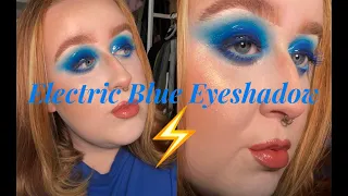 Glossy Blue Electric Eyeshadow ⚡️