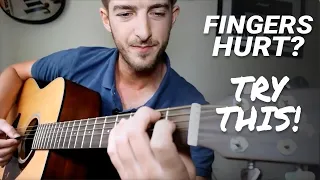 Fingers hurt from playing guitar? Try this!