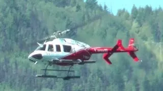 Bell 407 Approach and Landing