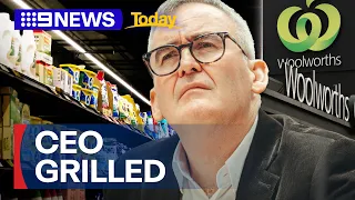 Woolworths boss threatened with jail time in fiery Senate hearing | 9 News Australia