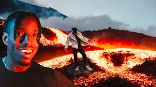 I Climbed an Active Volcano (the floor is actually lava )