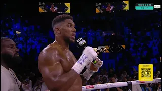 Anthony Joshua's post-fight speech. Oleksandr Usyk - Anthony Joshua. Rematch fight. 08/20/2022