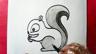 How to Draw a Squirrel || Ideas for Beginners || YZArts