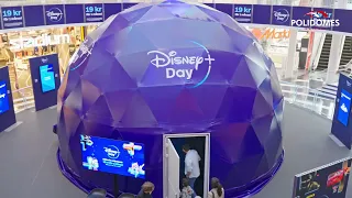 Disney+ Day in a 360 Projection Dome by Polidomes Stockholm