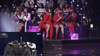 181212 Mamamoo reaction to BTS Fake Love + Anpanman (short) @ MAMA Japan