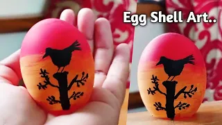 Egg shell Art/DIY/egg shell craft ideas/acrylic painting/Best out of waste ideas