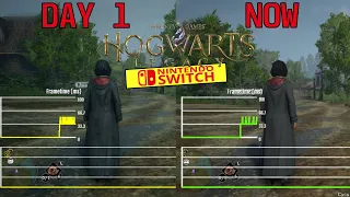 Hogwarts Legacy Nintendo Switch Day 1 vs Patch 1.0.2 Framerate Test