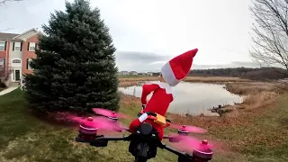 Elf on the Shelf Takes Flight 🎄Gnome on the Drone🎄 How'd we do this?