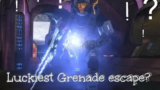 Halo 5 - Luckiest plasma grenade escape