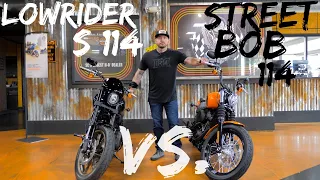 Harley Davidson Lowrider S VS. Harley Davidson Street Bob 114