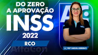 Concurso INSS 2022 - Do Zero a Aprovação - RCO - Black Friday AlfaCon