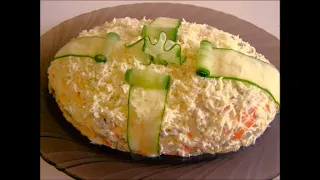 СЛОЕНЫЙ САЛАТ К НОВОГОДНЕМУ СТОЛУ🎄Puff Salad for the New Year's Table