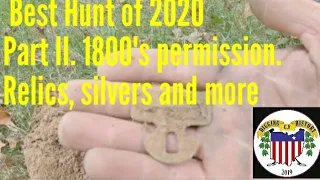 1800's permission. Silvers, relics, and more. Metal detecting. Equinox 800, Nokta Makro Simplex!