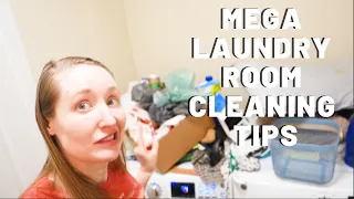 Mega Deep Clean for Laundry Room | Cleaning Hacks for Utility Room |