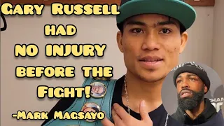Mark Magsayo: Gary Russell wasn't injured!