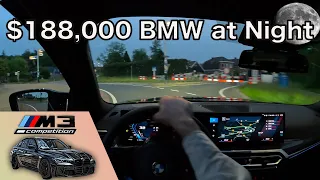 POV 2024 BMW M3 Competition at NIGHT | EPIC Drive Vibes with Deep House!