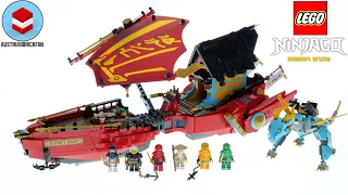LEGO Ninjago 71797 Destiny's Bounty - Race Against Time - LEGO Speed Build Review - fixed video