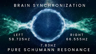 Schumann Resonance| Pure Frequency 7.83hz for BRAIN SYNCHRONIZATION Meditation #binauralbeats