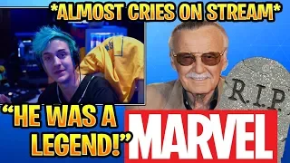 *SAD* NINJA REACTS TO STAN LEE'S DEATH! RIP STAN LEE MARVEL CREATOR FORTNITE MOMENTS!