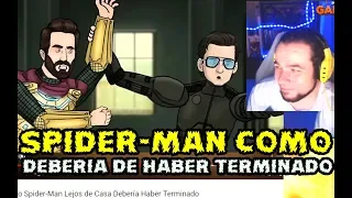 COMO SPIDER-MAN LEJOS DE CASA DEBERIA DE HABER TERMINADO VIDEO REACCION - A REIR CON HISHE!