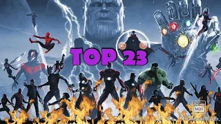 ¡MI TOP 23 PELÍCULAS DE LA SAGA DEL INFINITO DE MARVEL!