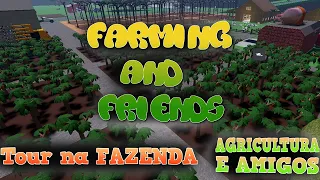 Fazendo tour pela fazendo Agricultura e amigos e progresso Farming and Friends