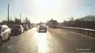 Авария на Колпинском шоссе (Пежо и фура)
