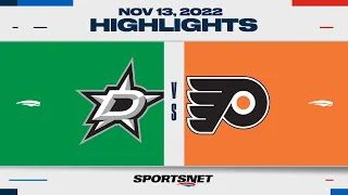 NHL Highlights | Stars vs. Flyers - November 13, 2022