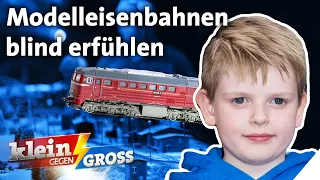 Ertastet Simon blind mehr Modelleisenbahnen als Frank Plasberg? | Klein gegen Groß