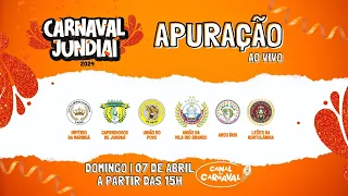 APURAÇÃO CARNAVAL JUNDIAÍ 2024 | AO VIVO