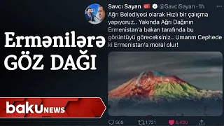 Ermənilərə Ağrı dağından göz dağı - Baku TV