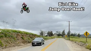 Dirt Bike Road Jump Over Highway - Buttery Vlogs Ep187