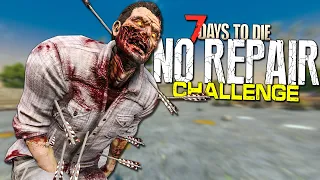FERAL ZOMBIE SURPRISES the NO REPAIR CHALLENGE! | 7 Days to Die (Ep 2)