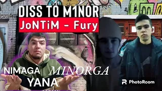 JoNTiM - Fury  ( MINORGA DISS ) #minor #uzrap #uzmir #reaksiya #top