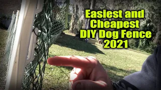 CHEAPEST and EASIEST DIY Dog Fence