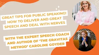 How to do public speaking and what to wear when you do, with Caroline Goyder