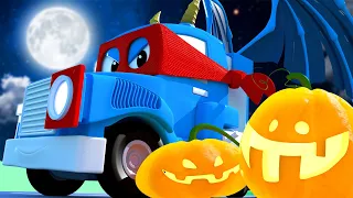 Camionul fioros de Halloween - Super Camionul Carl în Orasul Masinilor 🚚 ⍟ Desene pentru copii