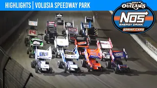 World of Outlaws NOS Energy Drink Sprint Cars | Volusia Speedway Park | March 3, 2024 | HIGHLIGHTS