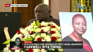 'I shall miss you,' Rita Tinina's partner, Robert Nagila, eulogises the late journalist