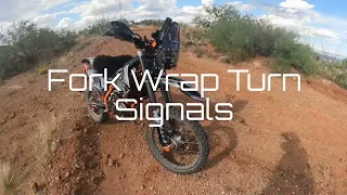 Dirt Bike Fork Wrap Turn Signals