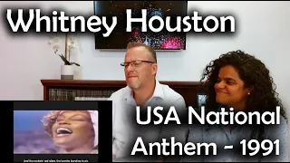 Whitney Houston's 1991 National Anthem Performance - REACTION and COMMENTARY!!!