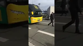 Arriver du bus FcNantes a Angers