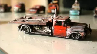 Hot Wheels - How to make a hot wheels custom rust patina - Como hacer un Hot Wheels efecto oxidado 8